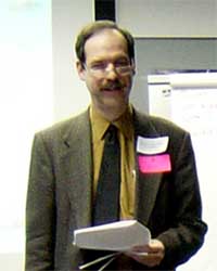 Jonathan Lehrer conducts a media training session.